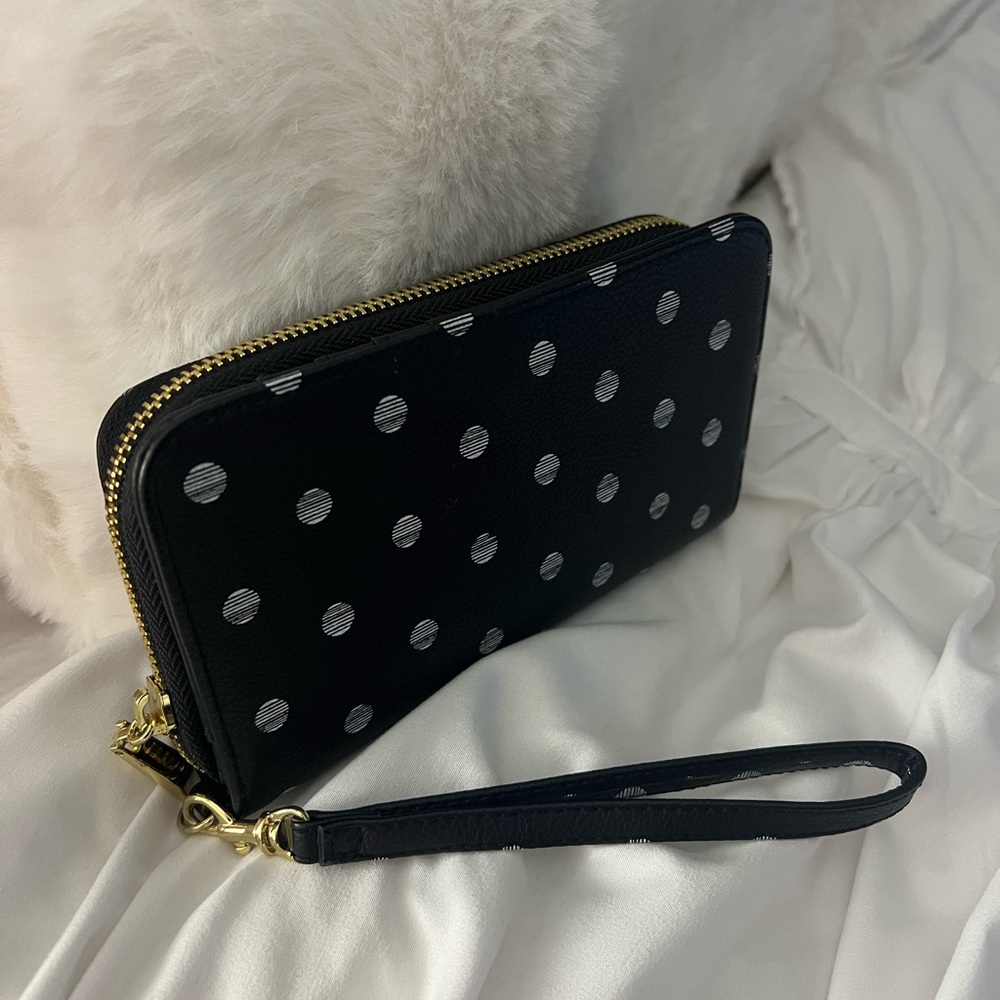 Black Polkadot Wallet (NEVER USED!)